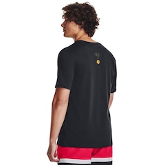 Camiseta de Basquete Under Armour Claw Machine - Masculina - Foto 3