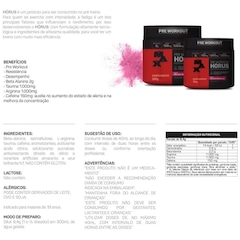 Pré Treino Hórus 300G Frutas Vermelhas Max Titanium - Foto 2