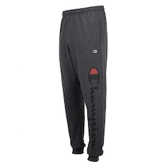 Calça de Moletom Champion Felpado Script Vertical - Masculina - Foto 1