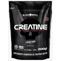 Creatine - Creatina Monohidratada - Refil 500G - Caveira Preta - Foto 1