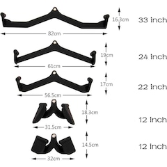 Kit Puxadores Anatômicos para Academia Yangfit + Suporte - Foto 3