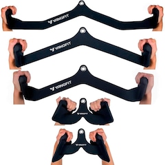 Kit Puxadores Anatômicos para Academia Yangfit + Suporte - Foto 4