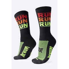 Kit de Meias Cano Médio Hupi Estampas Run com 3 Pares - Adulto - Foto 3