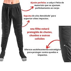 Kit de Goleiro Poker: Camisa Bold + Calça - Infantil - Foto 3