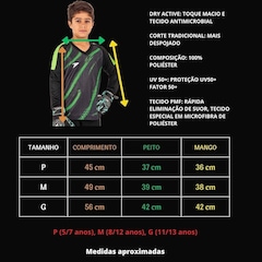 Kit Goleiro de Futebol Poker: Camisa + Calça + Meia - Infantil - Foto 4