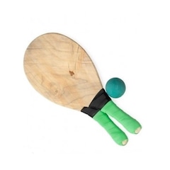 Kit de Frescobol LCM com 2 Raquetes + 1 Bola - Foto 1