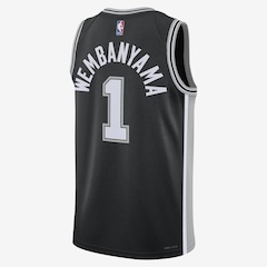 Camiseta Regata Nike San Antonio Spurs Icon Edition 2024/25 - Masculina - Foto 2