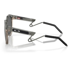 Óculos de Sol Unissex Oakley Hstn Metal Grey Ink/Sepia Prizm Black Daminan Lillard Series - Foto 4