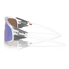 Óculos de Sol Unissex Oakley Latch Panel Matte Clear Prizm Violet - Foto 4