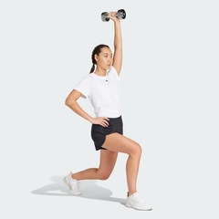 Shorts adidas Malha Cintura Alta Pacer Essentials - Feminino - Foto 5
