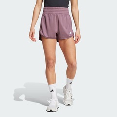 Shorts adidas Malha Cintura Alta Pacer Essentials - Feminino - Foto 3