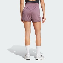 Shorts adidas Malha Cintura Alta Pacer Essentials - Feminino - Foto 5