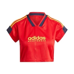 Blusa Cropped adidas Tiro Cut Três Listras - Feminina - Foto 1
