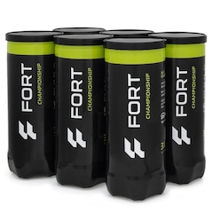 Bola de Tênis Fort Championship Pack com 06 Tubos - Foto 1