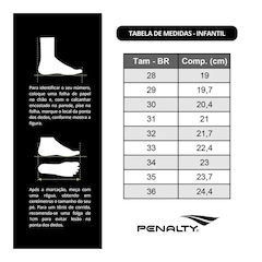 Chuteira Futsal Penalty Storm Kids Y-3 - Infantil - Foto 6
