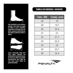 Chuteira Futsal Penalty Storm Kids Y-3 - Infantil - Foto 6