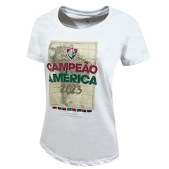 Camiseta do Fluminense Campeão da América Liga Retrô - Feminina - Foto 2