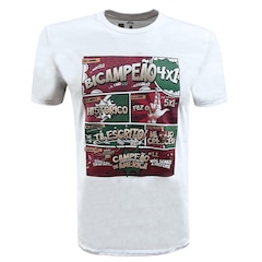 Camiseta Fluminense Quadrinhos Liga Retrô - Masculina - Foto 1