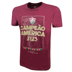 Camiseta Fluminense Campeão da América Grená Liga Retrô - Masculina - Foto 2