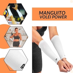 Kit Joelheira Manguito Vôlei Poker Power - Foto 4