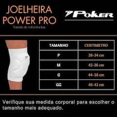 Kit Joelheira Manguito Vôlei Poker Power - Foto 6