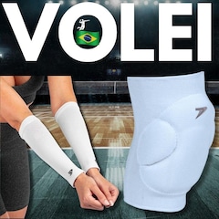 Kit Joelheira Manguito Vôlei Poker Power - Foto 7