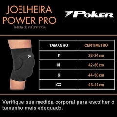 Kit Joelheira Manguito Vôlei Poker Power - Foto 7