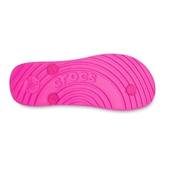 Chinelo Crocs Flip Pink Crush - Unissex - Foto 5