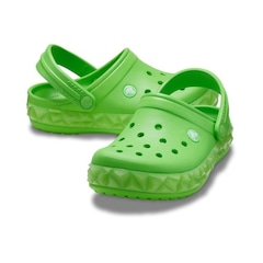 Sandália Crocs Crocband Geometric Glow Band Clog T - Infantil - Foto 7