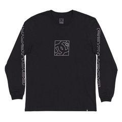 Camiseta Dc Shoes Manga Longa Static Outine Star Wt24 Preto - Foto 4