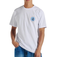 Camiseta Volcom Shaped Up Wt24 Masculina Branco - Foto 1