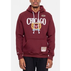 Blusão De Moletom Com Capuz Mitchell & Ness Collegiate Chicago Bulls - Masculino - Foto 3
