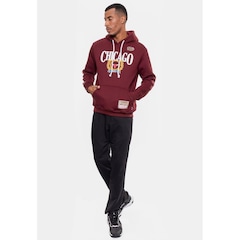 Blusão De Moletom Com Capuz Mitchell & Ness Collegiate Chicago Bulls - Masculino - Foto 5