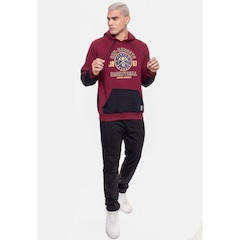 Blusão De Moletom Com Capuz Nba Team Town Denver Nuggets Cabernet - Masculino - Foto 3