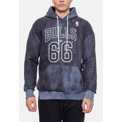 Blusão De Moletom Com Capuz NBA Marblend Chicago Bulls - Masculino - Foto 3