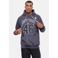 Blusão De Moletom Com Capuz NBA Marblend New York Knicks - Masculino - Foto 4
