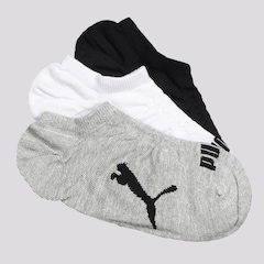 Kit Meias Sapatilha Puma com 3 Pares - Feminina - Foto 1