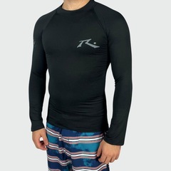 Camiseta Rusty Lycra Surf Long Masculina - Foto 3
