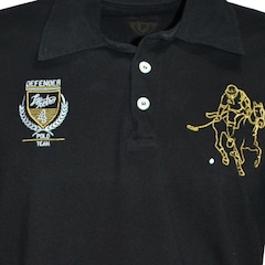 Pólo Defender Preta - Liga Retro - Masculino - Foto 4