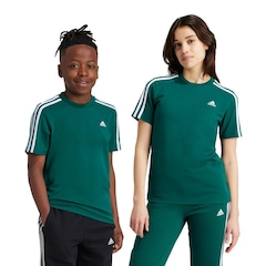 Camiseta adidas Algodão Essentials 3-Stripes - Infantil - Foto 1