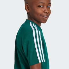 Camiseta adidas Algodão Essentials 3-Stripes - Infantil - Foto 4