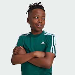 Camiseta adidas Algodão Essentials 3-Stripes - Infantil - Foto 5