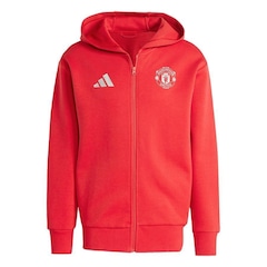 Jaqueta com Capuz adidas Hino Manchester United - Masculina - Foto 1
