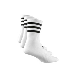 KIT MEIA ADIDAS CANO ALTO 3 PARES LISTRAS DZ9346 - Foto 2