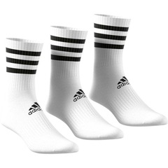 KIT MEIA ADIDAS CANO ALTO 3 PARES LISTRAS DZ9346 - Foto 3
