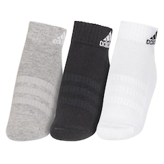 Kit Meias adidas Ankle Cushioned Sportswear com 3 Pares - 35 a 37 - Adulto - Foto 3