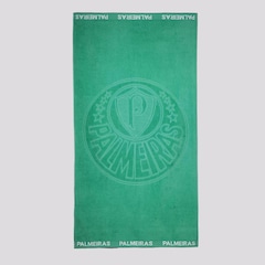 Toalha de Banho Palmeiras Jacquard Bouton Faixa Verde - Foto 1