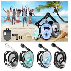 Máscara Subaquática de Mergulho Gold Sports Full Face Confort com Snorkel - Foto 3