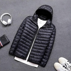 Jaqueta Puffer Red Place Bobojaco Corta Vento Acolchoada Impermeável - Masculina - Foto 8