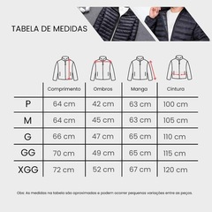 Jaqueta Puffer Red Place Bobojaco Corta Vento Acolchoada Impermeável - Masculina - Foto 5